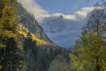 Фототур на Домбай февраль 2017 — Фототур на Кавказ. Зимний Домбай 2017 — фотограф Владимир Рябков