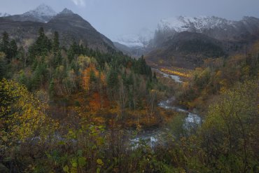 Фототур на Домбай февраль 2017 — Фототур на Кавказ. Зимний Домбай 2017 — фотограф Владимир Рябков